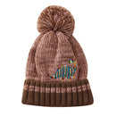 Autumn Kid Boys Knit Beanie Soft Lightweight Embroidery Cartoon Winter Cap Ball