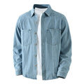 Light blue denim jacket on a white background, Obroi