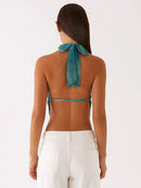 Tank Tops Women Pullover Vest Summer Hollow Out Off-shoulder Sleeveless Backless Crop Top