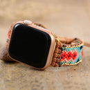 Wristband Strap 38/45mm Bohemia Style Smartwatch Band Vegan Bracelet For Iwatch Series 7 Accessories