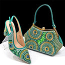 Woman Sandal Shoes And Purse Set Italian Heels Shoes And Bag To Match Set For Party