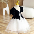 Girls Velvet Spanish Princess Dress for Baby Elegant Wedding Dresses Kids Vintage Ball Gown Children 1st Birthday Party