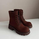 Ankle Boots Women Suede Lace up Platform Outdoor Short Booties Female