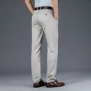 Summer Ultra-thin Men's Pants Anti-wrinkle Iron-free Straight Elastic Trousers