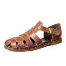 Summer Casual Genuine Leather Sandal Men Gladiator Sandals Breathable Beach Shoes