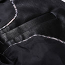 Autumn Winter Men's Business Luxury Blazer Banquet Leather Dress Suit Jacket Slim Texture