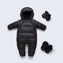 Kids Hooded Down Romper Warm Fleece Lining Outerwear Winter Overalls Children Clothing Kids Snowsuit Infant Baby Jumpsuit