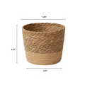 Natural Woven Flower Basket Straw Wicker Planter Storage Baskets Large Capacity Pots for Family Friend Neighbor Gift
