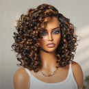 Mannequin head with a styled wig on a neutral background, Obroi