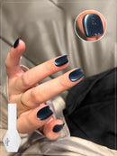 Winter Nails Blue Black Red Glass Bead Crystal Cat Eye Gel Nail Polish Sparkling Nail