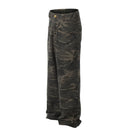 Camouflage Cargo Pants Mens with Rivets Safari Style Straight Loose Casual Trousers Men