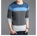 Men  Sweater Autumn Sport Sweaters Leisure Pullover Male Sweater Striped Slim Sweaters Men