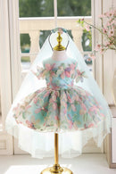 Flower children wedding children's dress girls birthday party evening girls dress
