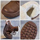 Woman Autumn Booties Motorcycle Spring Ankle Boots Platform Wedge Flats Shoes