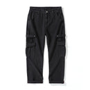 Men Baggy Pants Cargo Pants High Street Multi-Pockets Black Gray Men's Trousers