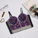 Women Summer Sexy Preal Beading Cool Tank Tops Basic Women Crop Top Female Ladies Sexy Tops Clothes