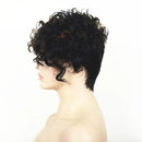 Short Curly Brown Wigs for Women Natural Looking Cosplay Hair Wigs
