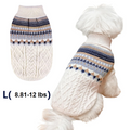 Knit Dog Cat Sweater Winter Warm Weather Pullover Pet Clothes Outfits Sweater for Medium Dogs Cats