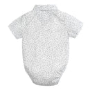 Baby Boy Summer Bodysuit Full Short Sleeve Romper with Bow Infant Gentleman Birthday Clothes Soft