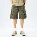 Men's Cargo Shorts Elastic Waist Casual Summer Shorts