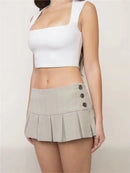 Summer mini skirts woman elegant skirts for women clothes skirts pleated skirt