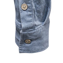 Autumn Cotton Men's Denim Shirt Solid Single Pocket Casual Long Sleeve Shirt Autumn Jeans Shirt for Men