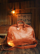 Tanned men's handbag casual travel genuine leather large capacity women's crossbody bag