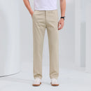 Men Straight Formal Trousers Pants Comfortable Casual Wide Long Pants