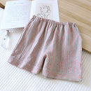 Summer couple shorts woven women thin loose pocket shorts home pants