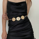 Designer Gold Chain Belt Woman Dress Long Adjustable Punk Metal Belts For Women High Quality Luxury Brand Waistband