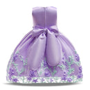 Flower Girl Dress Children Wedding Communion Formal Sleeveless Lace Princess Elegant Party Prom Dresses For Kids