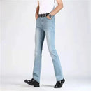 Denim Bell Bottom Pants For Men Casual Wide Leg Jeans Ideal For Spring Autumn