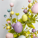 Easter Decoration Artificial Egg Tulip Flower Branch Daisy Flower DIY Bouquets for Easter Party Home Table Decors