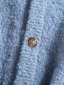 Knitted Solid Autumn Winter Cardigan Women's Buttoned Decorate Pockets Short Sweater