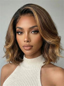 Woman with styled hair wearing a white turtleneck against a neutral background, Obroi