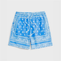 Bandana Beach Short for Men Summer Swim Trunks Loose Casual Streetwear Hawaiian Short Pants