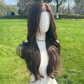 Wavy human Hair Full Lace Human Hair Wig Full Lace Wig With Baby Hair For Women Natural Darkest Brown