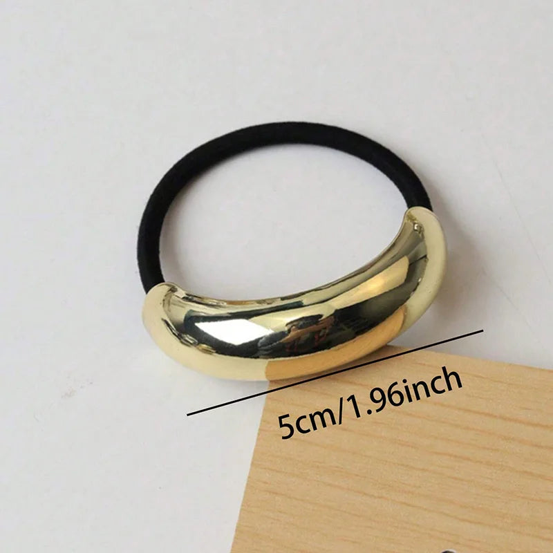 4pcs Women's Jewelry Accessories Elegant High Ponytail Hair Rope Holiday Wear Girl Elastic Hair Accessories
