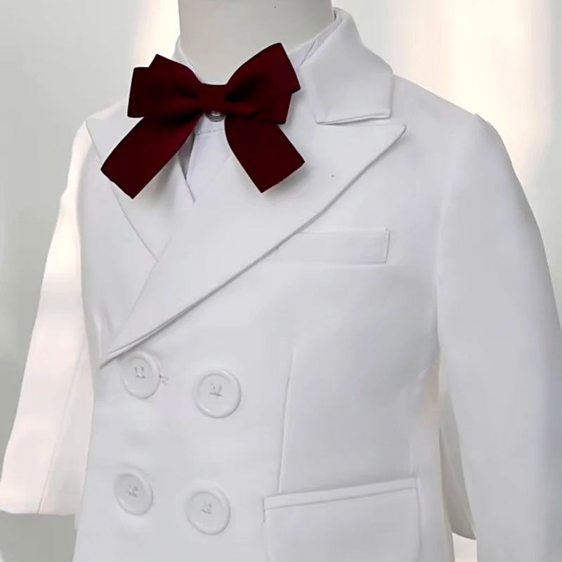 Suit For Baby Boy 9 Month-4 Year Kids Boys Blazer Pants Clothes Set Baptism Wedding Elegant Party Dress