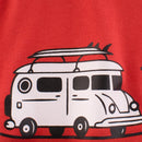 Boy T-shirt Cartoon Car Bus Tops Cotton Tees Summer Clothes Toddler T Shirts Children Top Costume 2-10Y