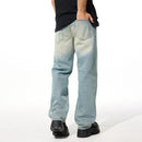 spring and summer clanfit Straight leg denim trousers Turkish Blue Classic denim baggy everything
