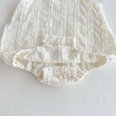 Summer baby simple lace sling jumpsuit baby girl casual thin sling jumpsuit