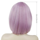 Light Purple Pink Wig for Women Natural Straight Bob Wig