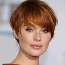 Short Pixie Cut Wig with Bangs 180% Density Remy Human Hair Straight Hair