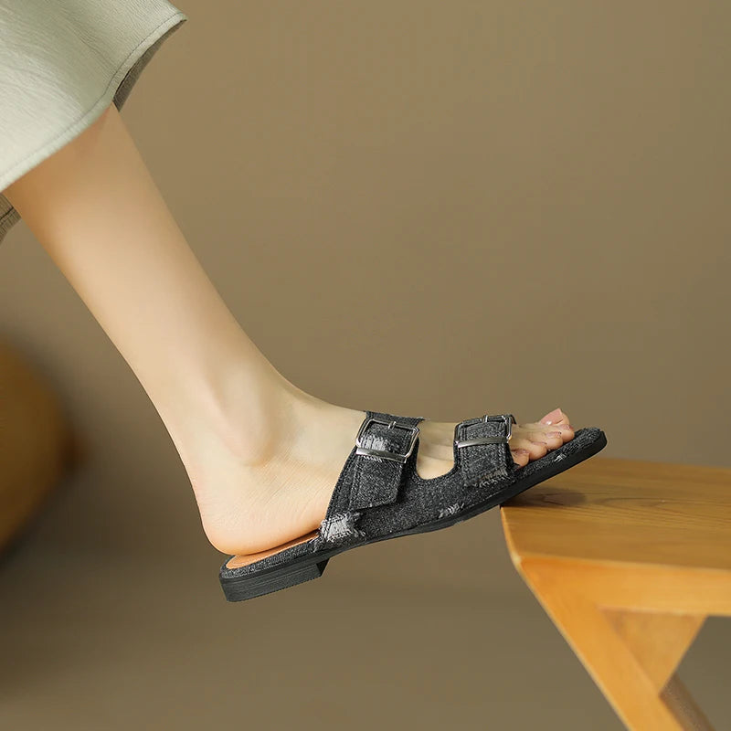 Designer Slippers Ladies Flat With Heels Casual Slippers Women's Summer Slippers