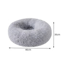 Cat Nest Round Soft Shaggy Mat Indoor Dog Cat Bed Pet Supplies Removable Machine Washable Pillow Bed for Small Pets