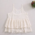 Girl See Through Mesh Lace Embroidery Camis Women Spring Summer Ruffles Casual Tank Tops