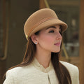 Wool duckbill hat for children autumn and winter newsboy hat retro versatile equestrian hat beanie hat