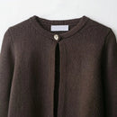 Women With Taseel Coffee Single Button Knitted Sweater Female Chic Lady Outfits