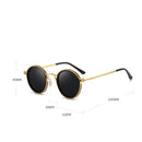 Men Polarized Sunglasses Luxury Design Metal Round Frame Sun Glasses Women Retro UV400 Shades